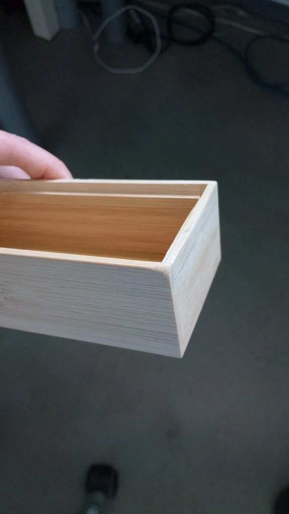 Zeller Present 2. akosť - Organizér do zásuvky kuchyne aj kúpeľne, príborník BAMBOOZ (23,5x7,5x5) (roh)