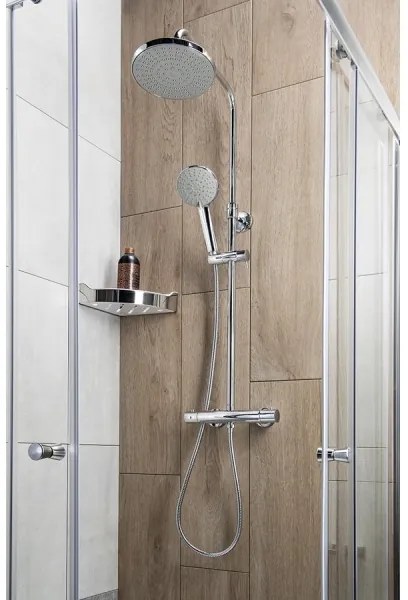 Aqualine - Sprchová sada s termostatickou batériou LIGA lesklý chróm
