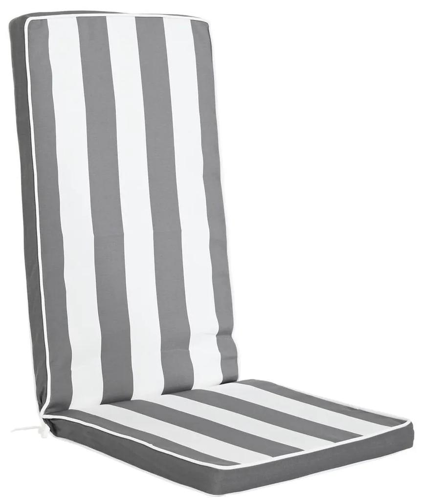 Poduška na stoličku „Stripes Grey", 42 x 4 x 115 cm