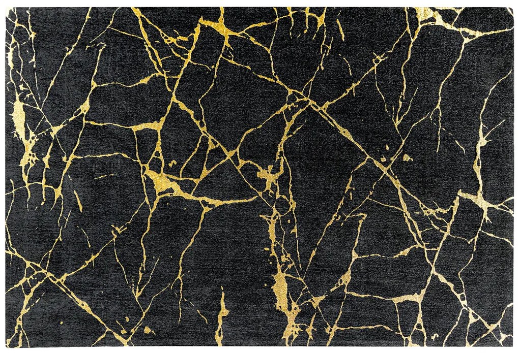 Koberec MRAMOR 160x240cm čierno zlatý