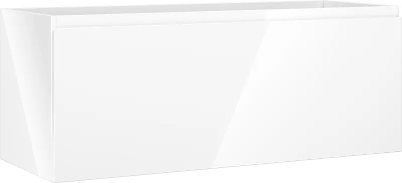 Mexen Orio, kúpeľňová skrinka 120 cm, 1 zásuvka, biela lesklá, 91A10-12047-1-BF00