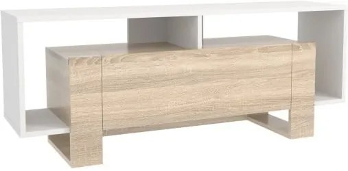 Drevený TV stolík Melville Vanilla, šírka 120 cm