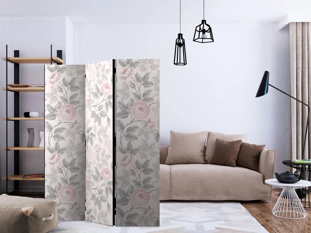 Artgeist Paraván - Watercolor Roses [Room Dividers]