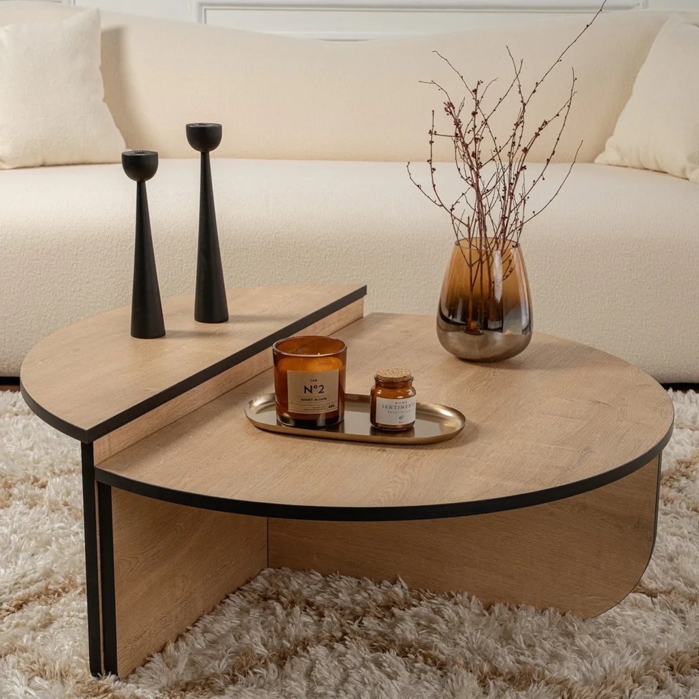 Konferenčný stolík Orion Honey Oak Black