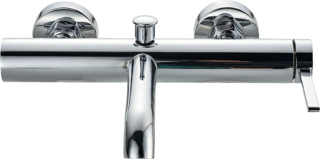 Invena Dropia, nástenná vaňová batéria, chrómová, INV-BW-15-001-J