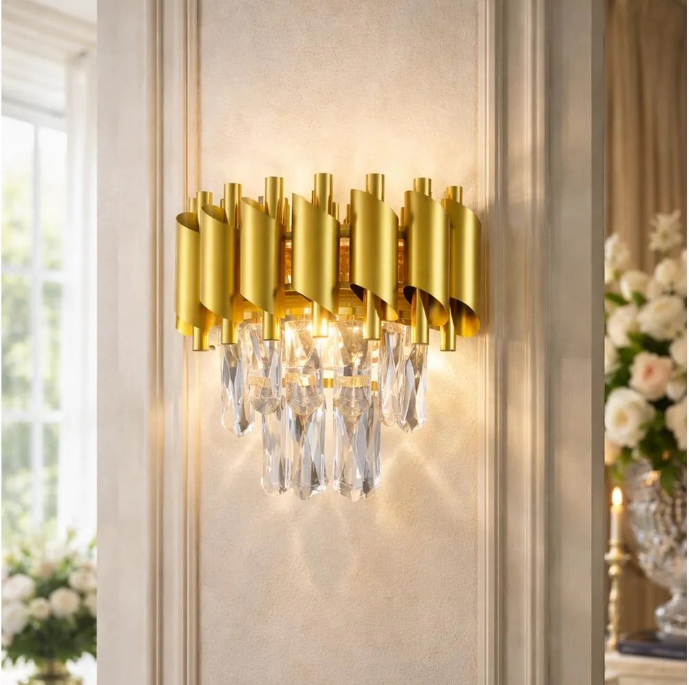 Brilagi - Nástenné svietidlo ECLIPSE 2xE14/10W/230V zlaté