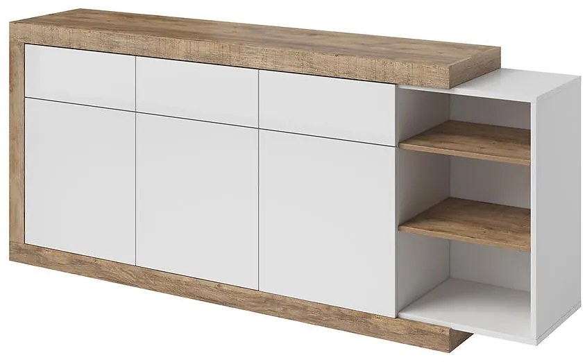Komoda Sintra 25 3d3s dub samdal-biela