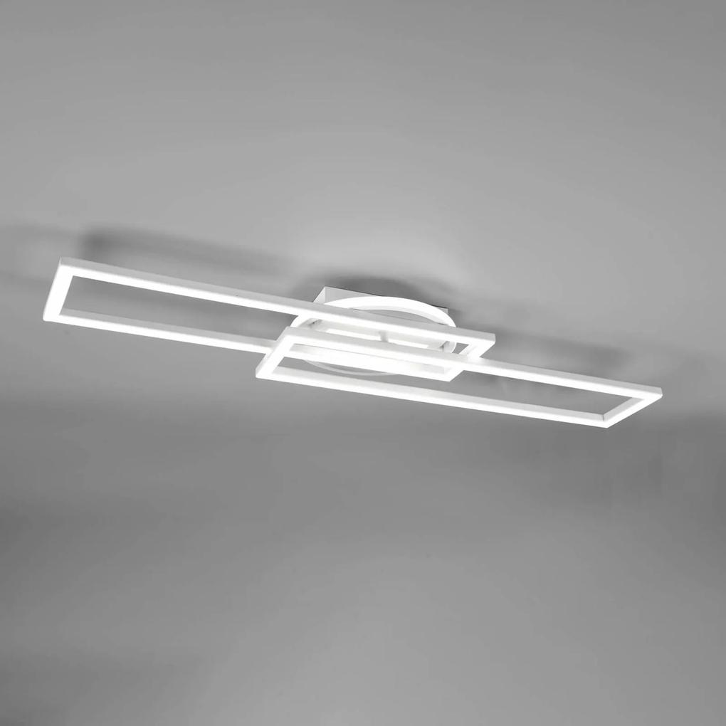 Stropné LED svetlo Twister, otočné, remote, biela