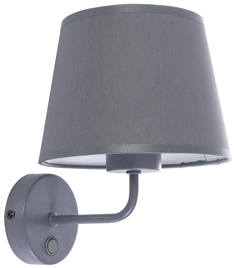 Nástenná lampa MAJA 1xE27/15W/230V šedá