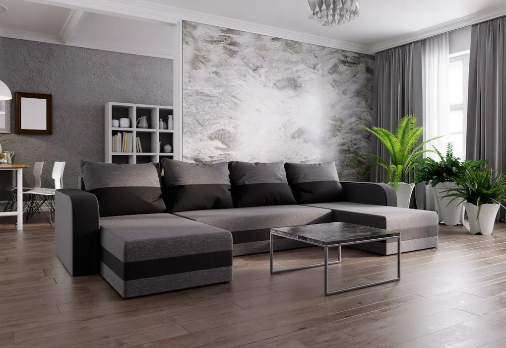 Expedo WELTA rozkladacia sedačka do U, 306x85x139, mikrofáza 27/31