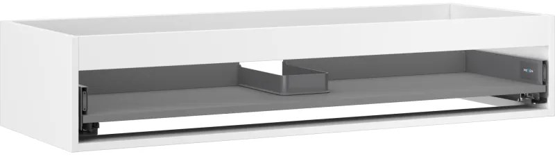 Mexen Box-A, závesná skrinka 120 cm, 1 zásuvka, biela matná, 91AX0-1200-235-1-01