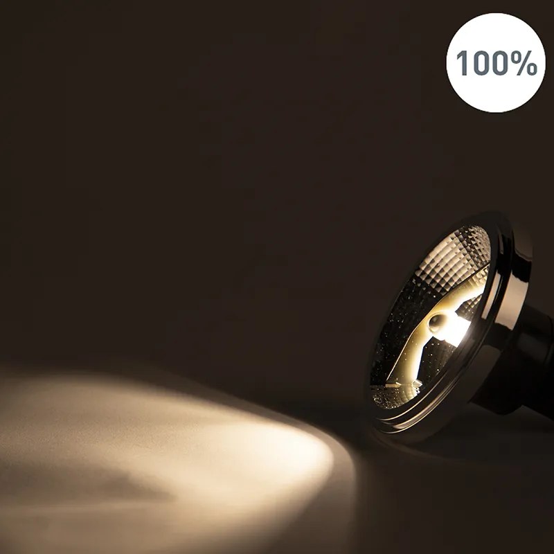 Sada 5 stmievateľných LED žiaroviek GU10 AR111 11W 810lm 2700K