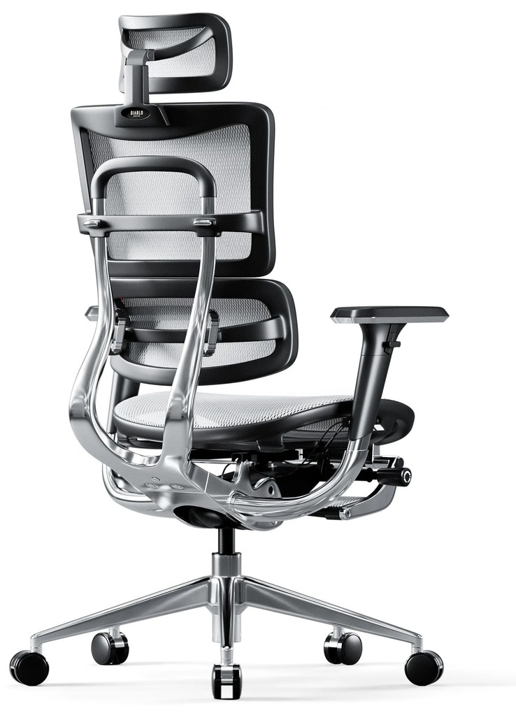 Ergonomické kreslo Diablo V-Master, čierno-biele