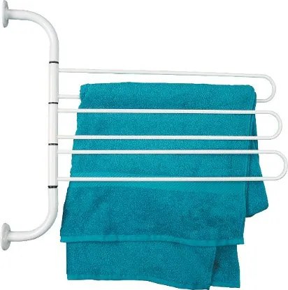 Aqualine Aqualine, Polička so sklom 40cm, biela, 8001