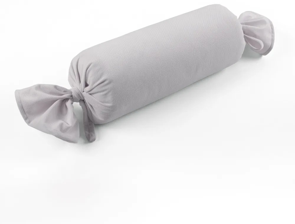 Biante Zamatový vankúš valec bonbon Velvet Brick SVB-206 Svetlo sivý 15x80 cm