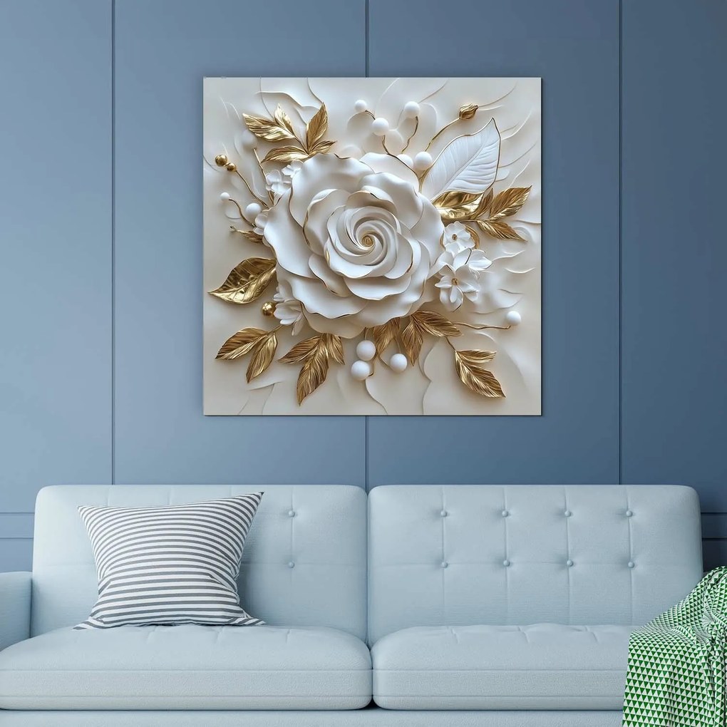 DUBLEZ | Obraz na stenu - Biely kvet