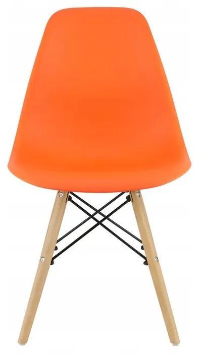 SUPPLIES CINKLA Jedálenská škandinávska stolička - oranžová