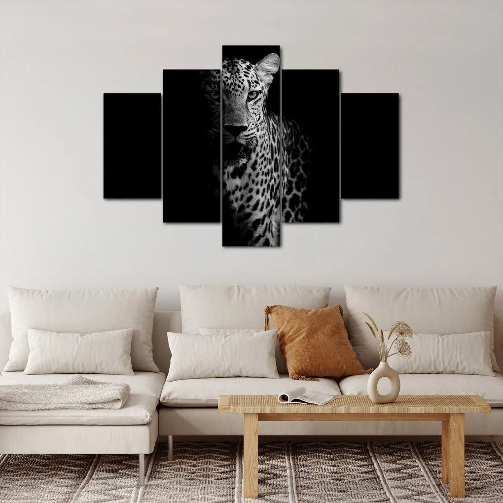 Obraz - Portrét leoparda (150x105 cm)
