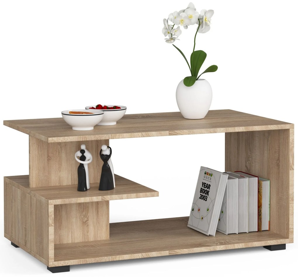 Konferenčný stolík Palak (dub sonoma). Akcia -16%. Vlastná spoľahlivá doprava až k Vám domov. 1068641