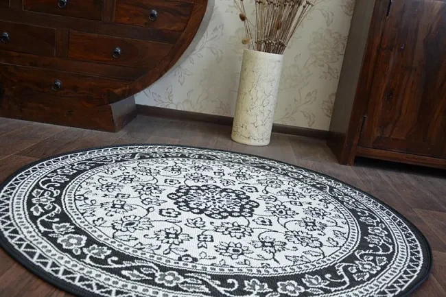 Koberec SIZAL FLAT kruh 48691/690 Vitráž