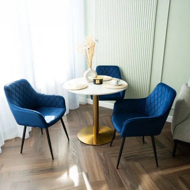 Jedálenská stolička HAVANA VELVET granátová