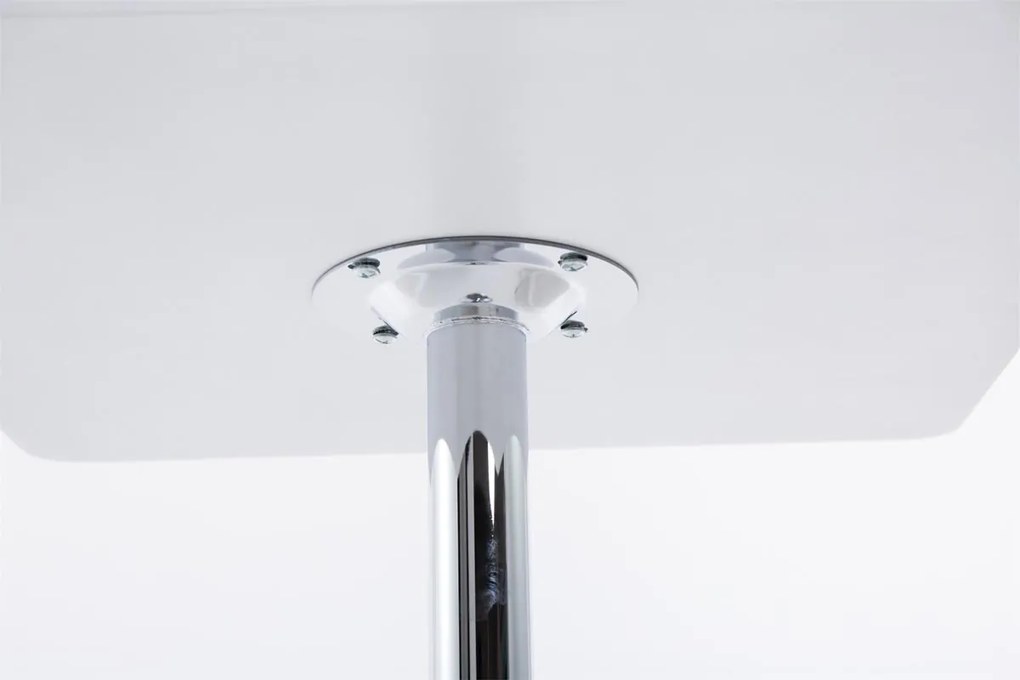 Barový stôl štvorcový 1025202, biely - v108 x 60 x 60 cm