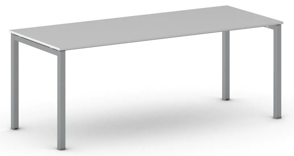 Kancelársky stôl METAL 200x80 cm, sivá