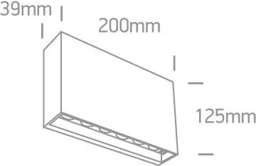 Vonkajšie nástenné svietidlo ONE LIGHT ext. nástenné svietidlo 67472/AN/W