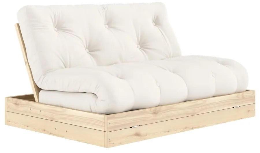 Krémovobiela rozkladacia pohovka 145 cm Flip – Karup Design