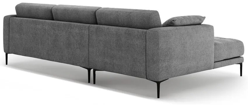 Sivá rohová pohovka (ľavý roh/s leňoškou) Bemy – Micadoni