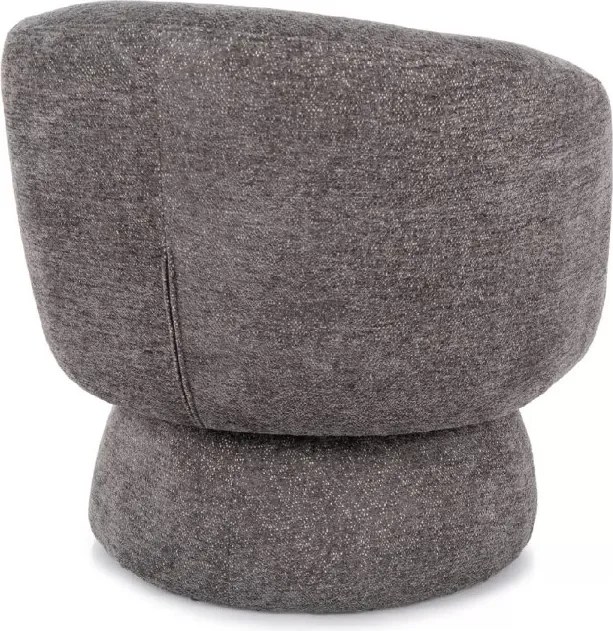 Otočné dizajnové kreslo COSMIC RAVEN, sivé