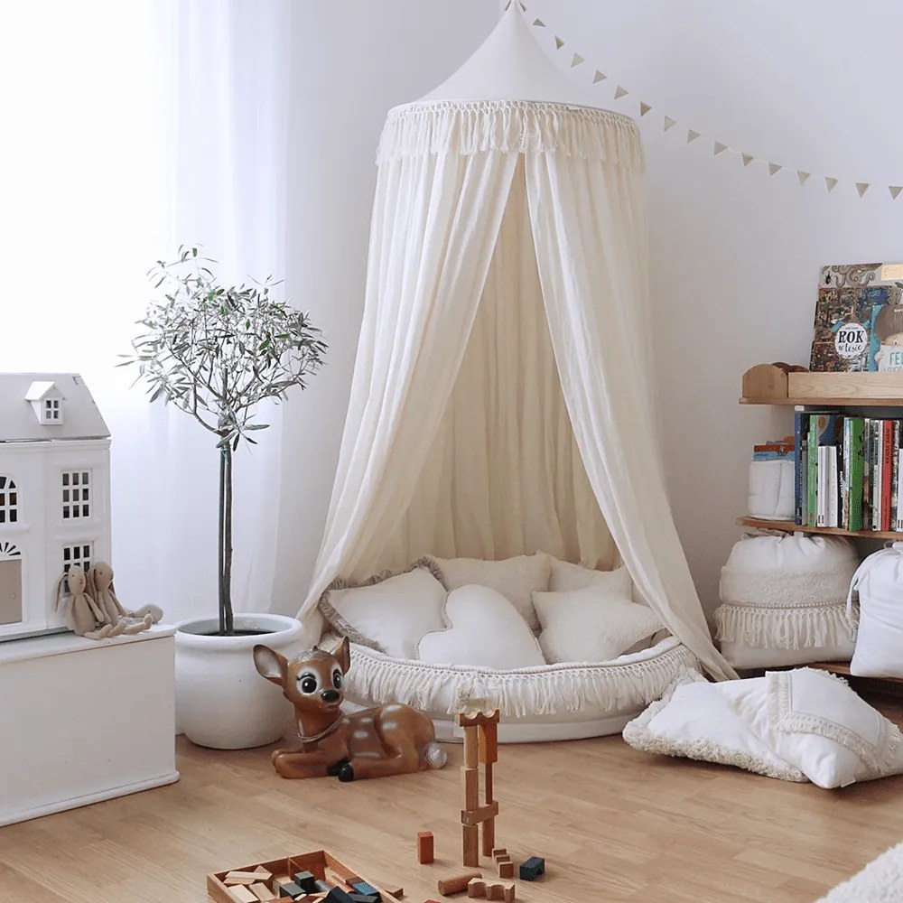 Boho vankúš hviezda vanilka 50 cm