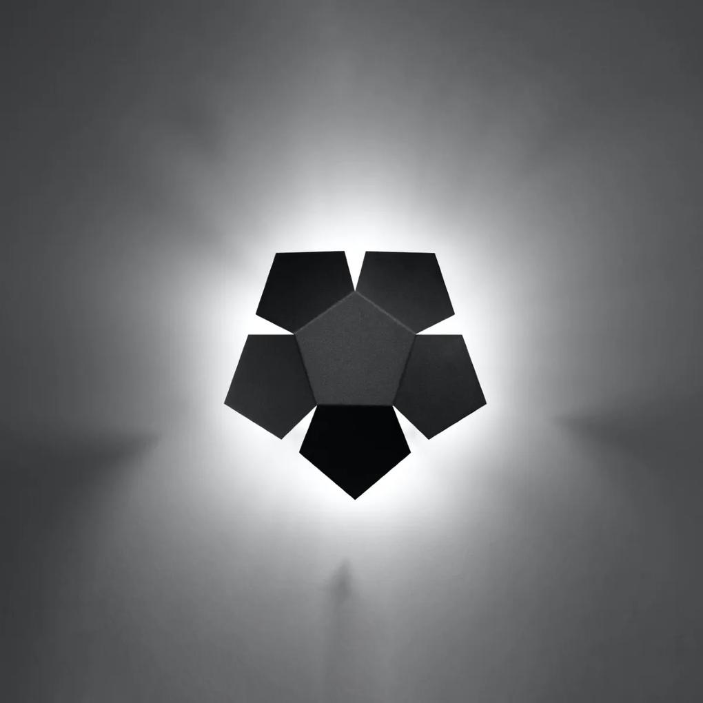 Sollux Lighting Nástenné svietidlo PENTA čierne