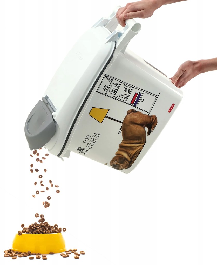 Kontajner a úložný box na granule pre psov, 15 l/6 kg DOG