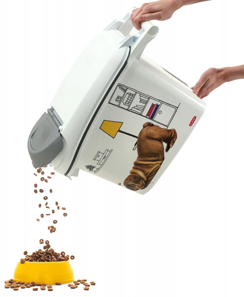 Kontejner a úložný box na granule pro psy, 15l/6kg DOG