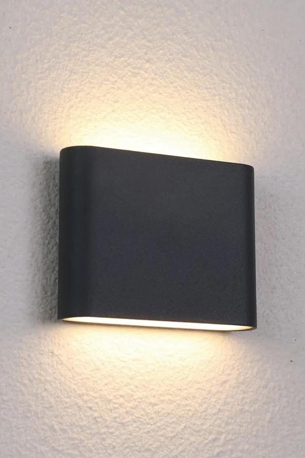 NOWODVORSKI Vonkajšie nástenné LED osvetlenie SEMI LED, čierne