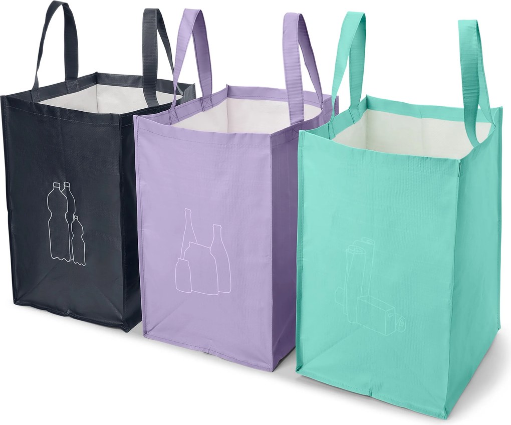 Tašky na triedenie odpadu, 3 ks