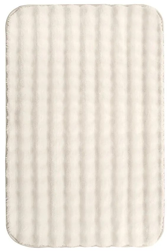 Kúpeľňový koberček 2-dielny 100x60 a 50x60 svetlobéžový Flow Bubbl