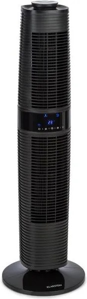 Klarstein Twister, vežový ventilátor, 45W, oscilácia, max. 500m³/h, 3 režimy, čierny