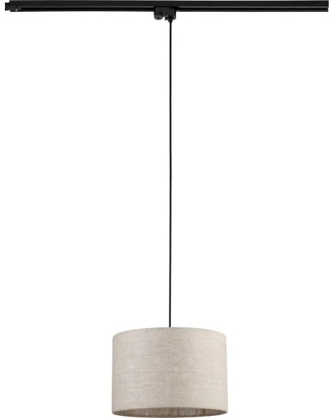 Luster na lanku do lištového systému TRACER 1xE27/15W/230V pr. 30 cm čierna/šedá