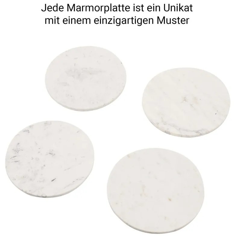 Butlers MARBLE Mramorová podložka 30 cm - biela
