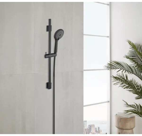 WENKO 25453100 - Sprchová súprava WATERSAVING SYSTEM 70 cm čierna