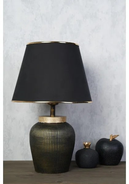 Stolná lampa RAMZES 1xE27/40W/230V čierna/zlatá