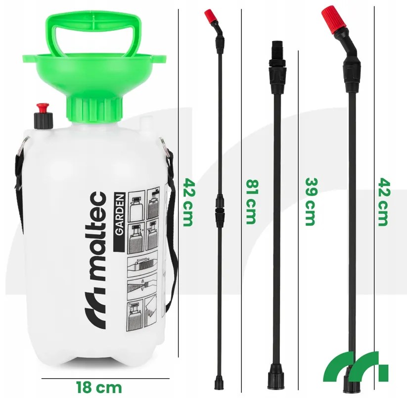 Tlakový ručný postrekovač MalTec MasterSpray 5L
