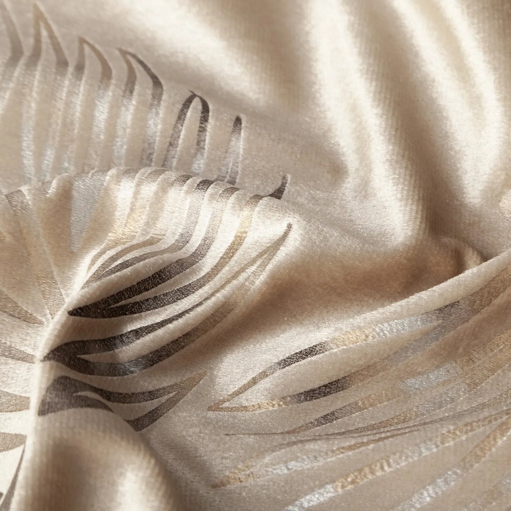 EUROFIRANY ZATEMŇOVACÍ ZÁVES NA KRÚŽKOCH IDALIA 140X250 CM LISTY