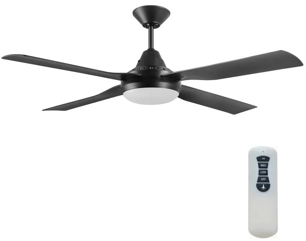 Lucci air Lucci air 212899 - LED Stmievateľný ventilátor MOONAH 1xGX53/21W/230V čierna + DO FAN00250