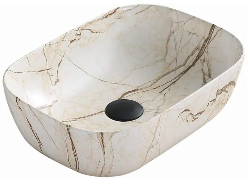 Mexen RITA umývadlo, 45x32 cm, imitácia kameňa, 21084592