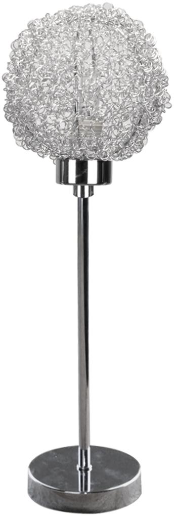 CLX Moderná stolná lampa DANTO, 1xG9, 40W, chrómovaná
