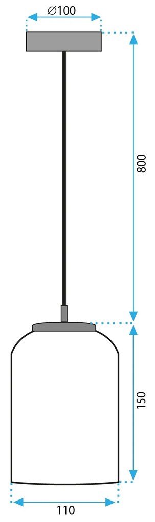 Závesná lampa La Belle XVIII biela/zlatá