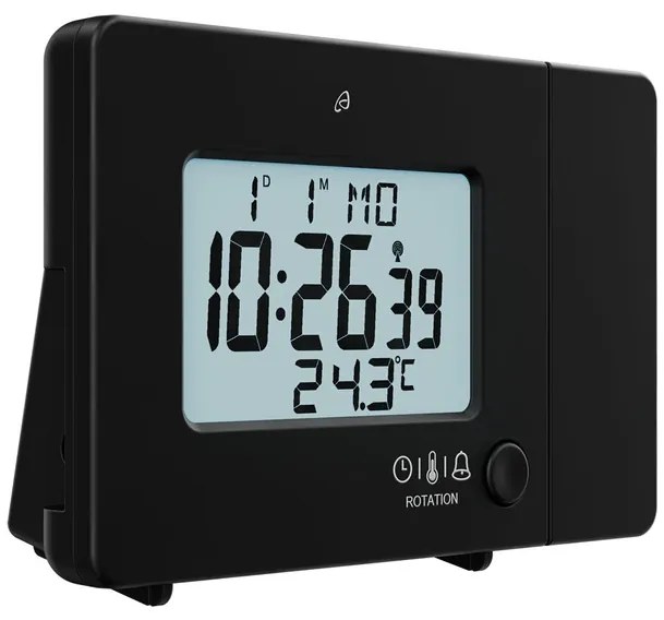 AURIOL® Rádiobudík s projekciou SFPW 360 B1 (čierna) (100344113)